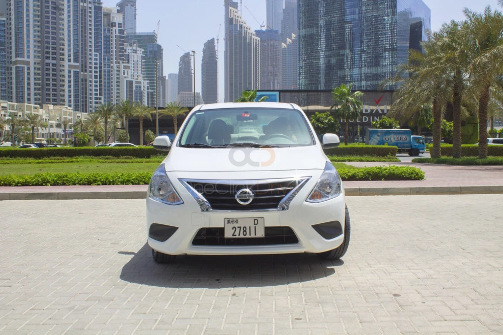 White Nissan Sunny 2020 for rent in Dubai 8